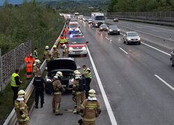 Brand auf Autobahn - Täuschungsalarm