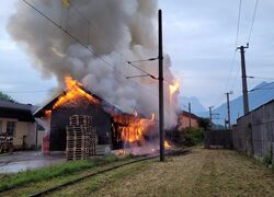 Großbrand Lagerhalle