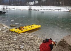 Technischer Einsatz: Fahrräder am Eis (Bürgerausee)