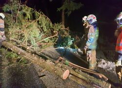 // EINSATZ // Lagebericht FF Kuchl 23.12.2023 um 17.00 Uhr (Unwetter, Brände, Fahrzeugbergungen,.. )