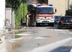 Hilfeleistung für die Feuerwehr Hallein